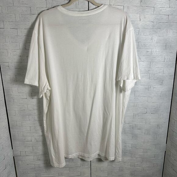 Bombas men’s classic V-neck, white T-shirt, super soft & comfy normcore 100%Pima - Picture 2 of 8